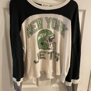 47 Brand Black and White Long Sleeve Shirt